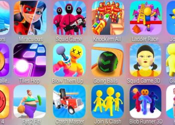 Join & Clash 3D,Hair Rush,Squid Game 3D,Blow Them Up,Going Balls,High Bounce 3D,Hair Rush,Fat 2 Fit