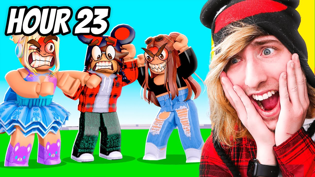 Playing GIRLS ONLY Roblox Games For 24 Hours!