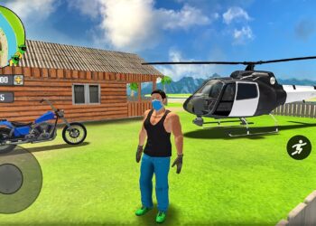Police Helicopter and Bike Driving in Open World Game – Android Gameplay
