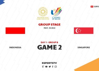 Indonesia vs Singapore GAME 2 Sea Games 2021 MLBB | INA vs SGP ESPORTSTV