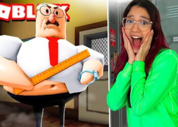 O PROFESSOR ASSUSTADOR NA ESCOLA DO ROBLOX (Great School Breakout) | Luluca Games
