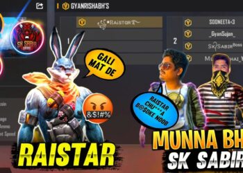 Raistar vs Aditech , Sk Sabir Boss , Munna Bhai Gaming , Pagal m10 , Gyan Gaming | 1vs4