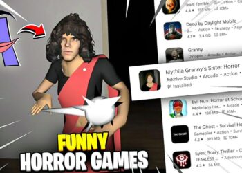 TRYING FUNNIEST horror games !! ft @Mythpat horror game