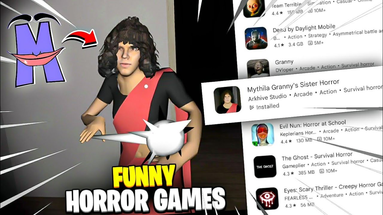 TRYING FUNNIEST horror games !! ft Mythpat horror game Gaming News