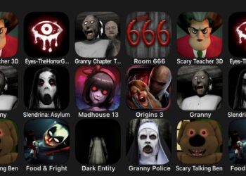 Scary Teacher 3D, Eyes The Horror Game, Granny 2, Room 666, Granny, Slendrina Asylum, Madhouse 13..
