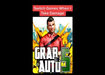 GTA 5 except I SWITCH games if I take DAMAGE #shorts