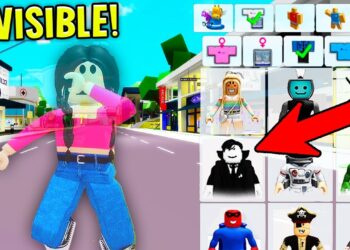 How to turn INVISIBLE in Roblox Brookhaven NEW UPDATE!