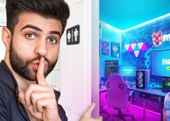 I Built a Secret Gaming Room in My BATHROOM!