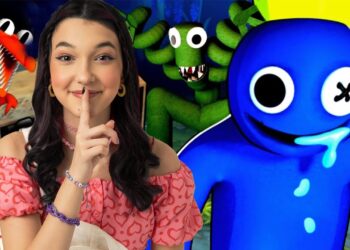 VIREI O AZUL BABÃO PRA ENGANAR OS MONSTROS (Rainbow Friends) | Luluca Games