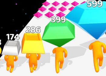 COIN HEAD RUN 3D – Level Up Gem (Freeplay, Math Games)