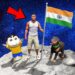 SHINCHAN AND FRANKLIN WENT TO THE MOON TO CELEBRATE INDEPENDENCE DAY PARKOUR CHALLENGE GTA 5