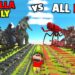 GODZILLA FAMILY vs ALL DINOSAURS in Animal Revolt Battle Simulator with SHINCHAN and CHOP