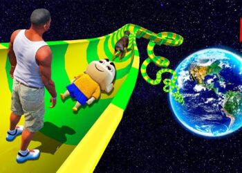 FRANKLIN AND SHINCHAN TRIEDT IMPOSSIBLE GIANT WATERSLIDE CHALLENGE | GTA 5 TAMIL |KILLADI GAMING 2.0