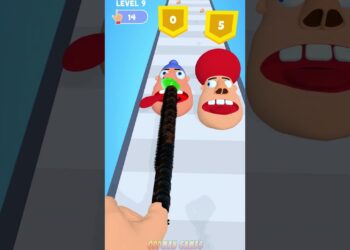 Finger Runner 3D Game – Finger in the Nose #9 #Shorts #Viral #Funny