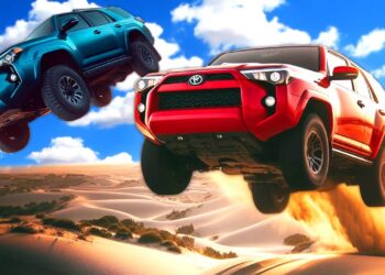 Unbelievable Toyota 4Runner Dune Jumps in BeamNG Drive Mods Multiplayer!