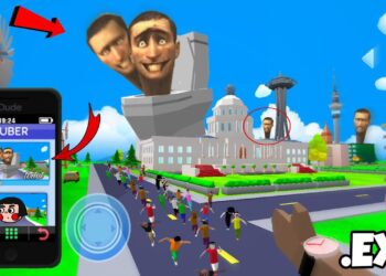 skibidi toilet ,🚽 in dude theft wars | dude theft fun moments | DTW funny