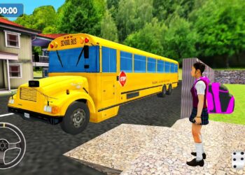 Virtual High School Simulator – School Bus Driving – Android Gameplay