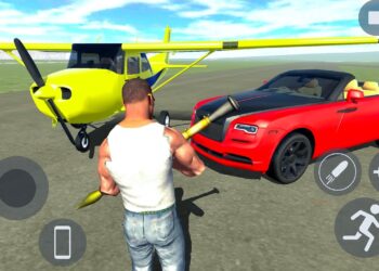 Indian Motorbike Rolls Royce Car and Cessna 172 Plane Open City Simulator – Android IOS Gameplay.