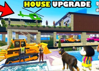 Franklin Upgrade New Ultimate Modern Luxury House in GTA 5 | SHINCHAN and CHOP