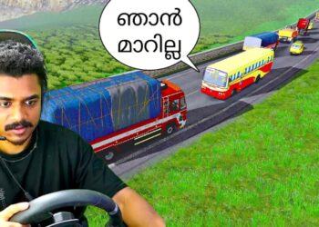 LOAD LORRY VS KSRTC കാട്ടിനുള്ളിൽ  DELIVERY JOB 😮 Maalbro Gaming