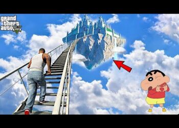 I Found A SECRET STAIRWAY TO HEAVEN In Gta 5 | Find God SHIN CHAN | Lovely Gaming