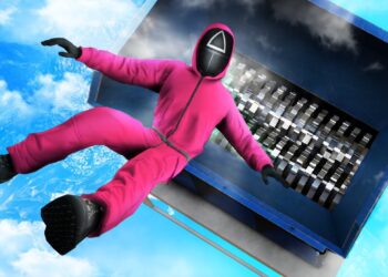 GTA 5 SQUID GAME Guard • Epic Jumps into Shredder! (Euphoria Ragdolls)