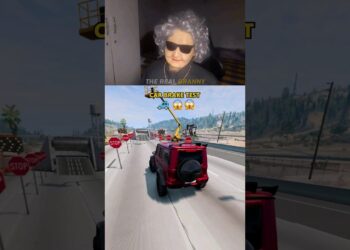 Automobile Brake Take a look at 🚗💀😂 Actual Granny 👩‍🦳 #viral #automobile #video games