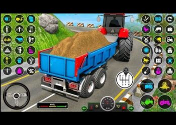 Tractor farming recreation/ tractor farming wala recreation video Tractor trolley recreation#gaming #androidgames#