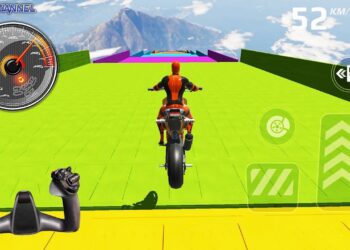 Bike Racing GT Spider Moto – Superhero Bike Stunts Driver Race Video games / Android GamePlay #3