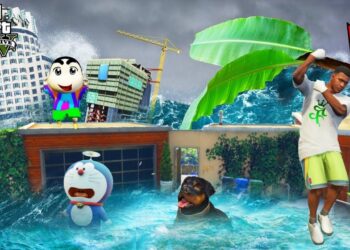 BIGGEST Tsunami Assault In GTA 5 | Franklin SURVIVAL TSUNAMI Gta 5 | Beautiful Gaming