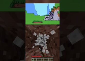 My video vs authentic #shorts #minecraft #video games