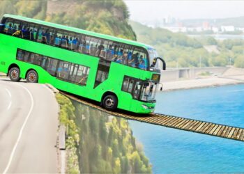 Vehicles vs Suspension Bridge Problem in BeamNG Drive!