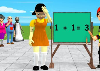 Scary Trainer 3D vs Squid Recreation Be a Clever Mathematician Select the  Right Consequence 5 Instances Problem