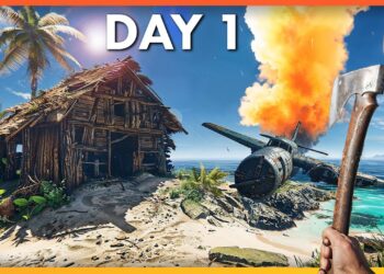 DAY 1 First Take a look at this STUNNING New Island Survival Recreation!