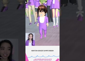 Gara gara Yoga nonton konser panggung jadi roboh #sakuraschoolsimulator #shorts