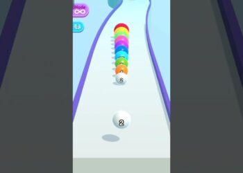 Ball Run 2048 Degree 48 #gameplay #andoridgames #shortsvideo #ballgame