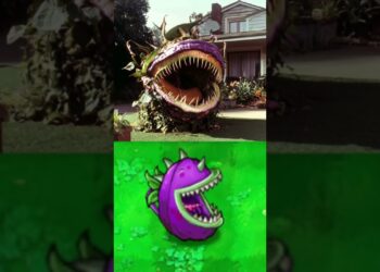 PVZ Vegetation in actual life #plantsvszombies #funnyshorts #pvz #gaming #funnymoments