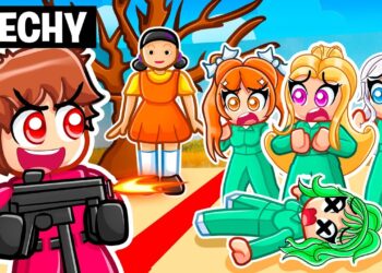 Enjoying as GUARD in Roblox Squid Video games With MY CRAZY FAN GIRLS…