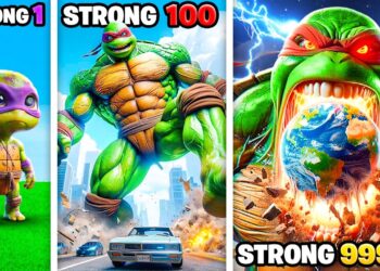 Weakest To WORLD'S STRONGEST NINJA TURTLE In GTA 5!