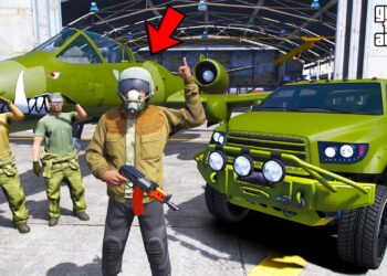 Franklin Joins the AIRFORCE and Turns into a FIGHTER PILOT in GTA 5!