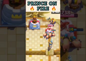 PRINCE ON FIRE 🔥🔥 #clashroyale #viralvideos #viral #viralshort #gaming #video #video games #subscribe #coc