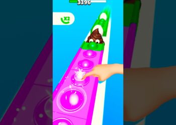 Pop color tapp runner recreation #gameplay #video games #ytshorts #poprun3d